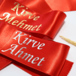 Kişiye Özel İsimli Kirve Kol Kurdelesi 6cm