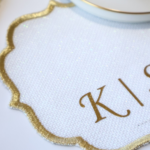 Damat Kahvesi Peçetesi (Harfli Düz Çizgi)