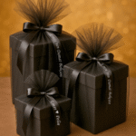 Siyah Damat Bohçası Kurdelesi (1 Adet 150x3 cm)