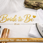 Ütüyle Yapıştırılan Yazı – 25 cm