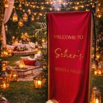 KARŞILAMA PANOSU – Kırmızı Kadife (70 x 200 cm)