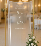 KARŞILAMA PANOSU – Sade Şifon (70 x 200 cm)